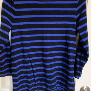Blue and black striped shirt from Old Navy